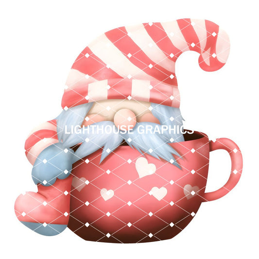Valentine Gnome in a Cup 2