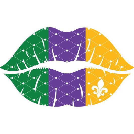 Mardi Gras Lips