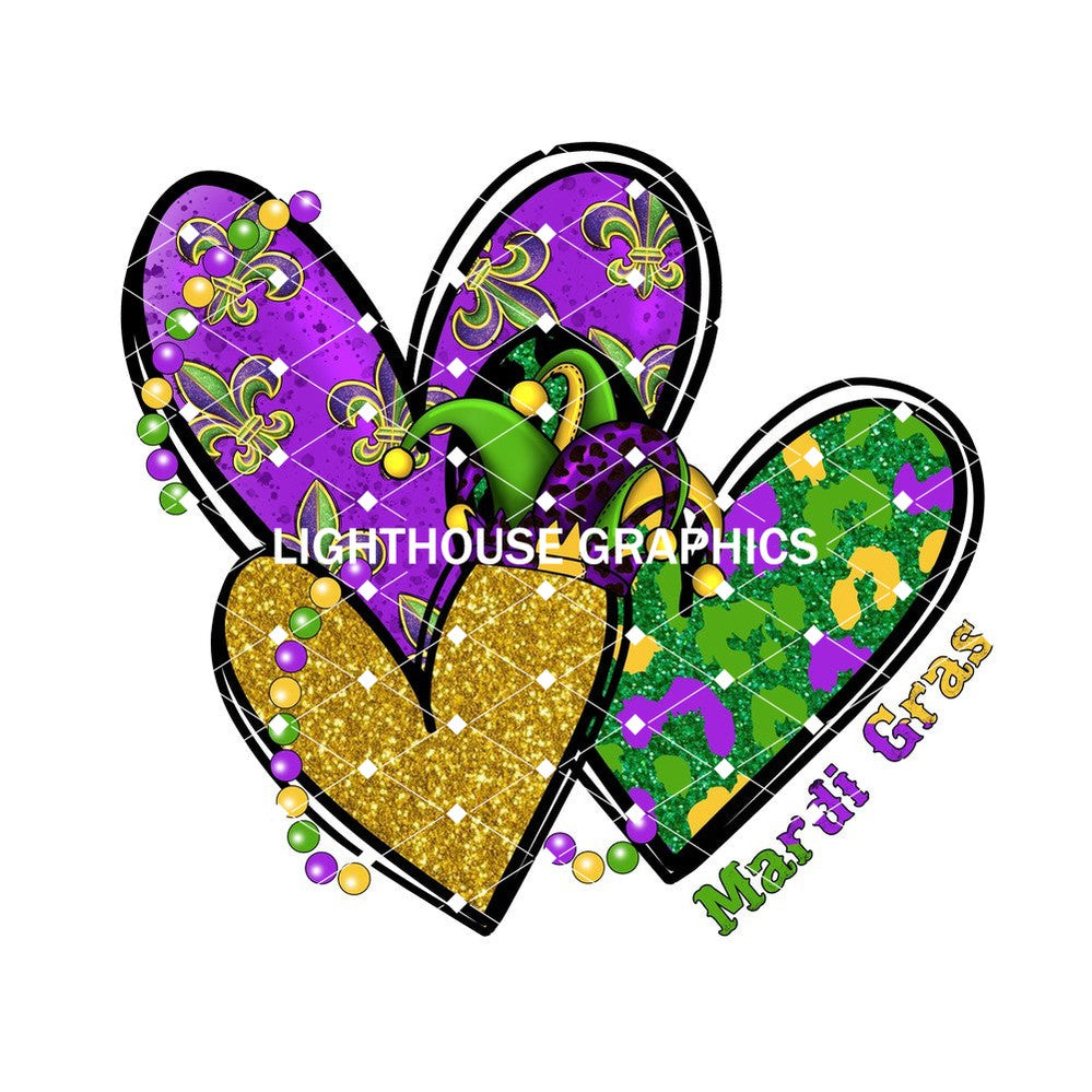 Mardi Gras Hearts 2 – Lighthouse Graphics LLC