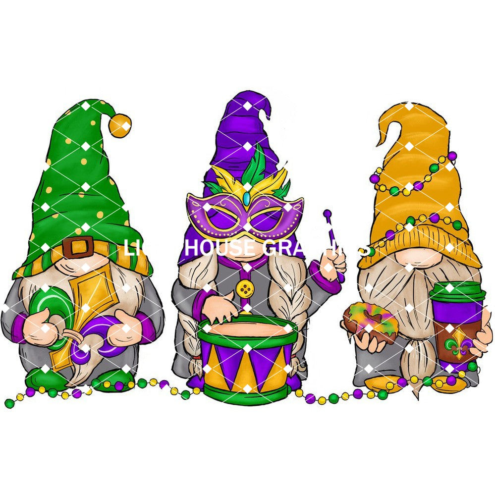 Mardi Gras Gnomes 3