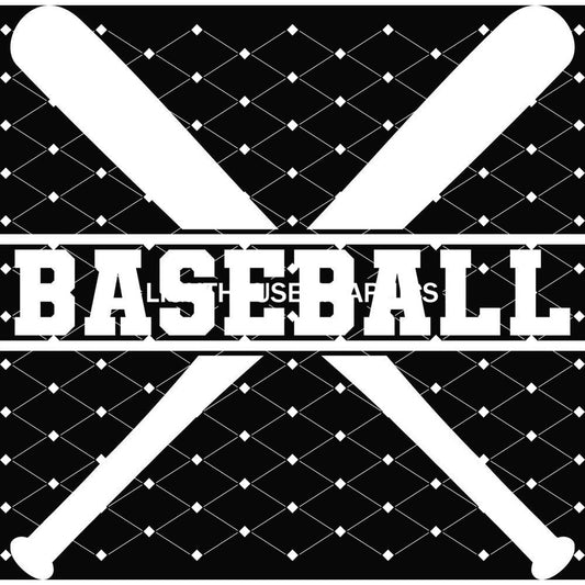 Baseball - Crossed Bats