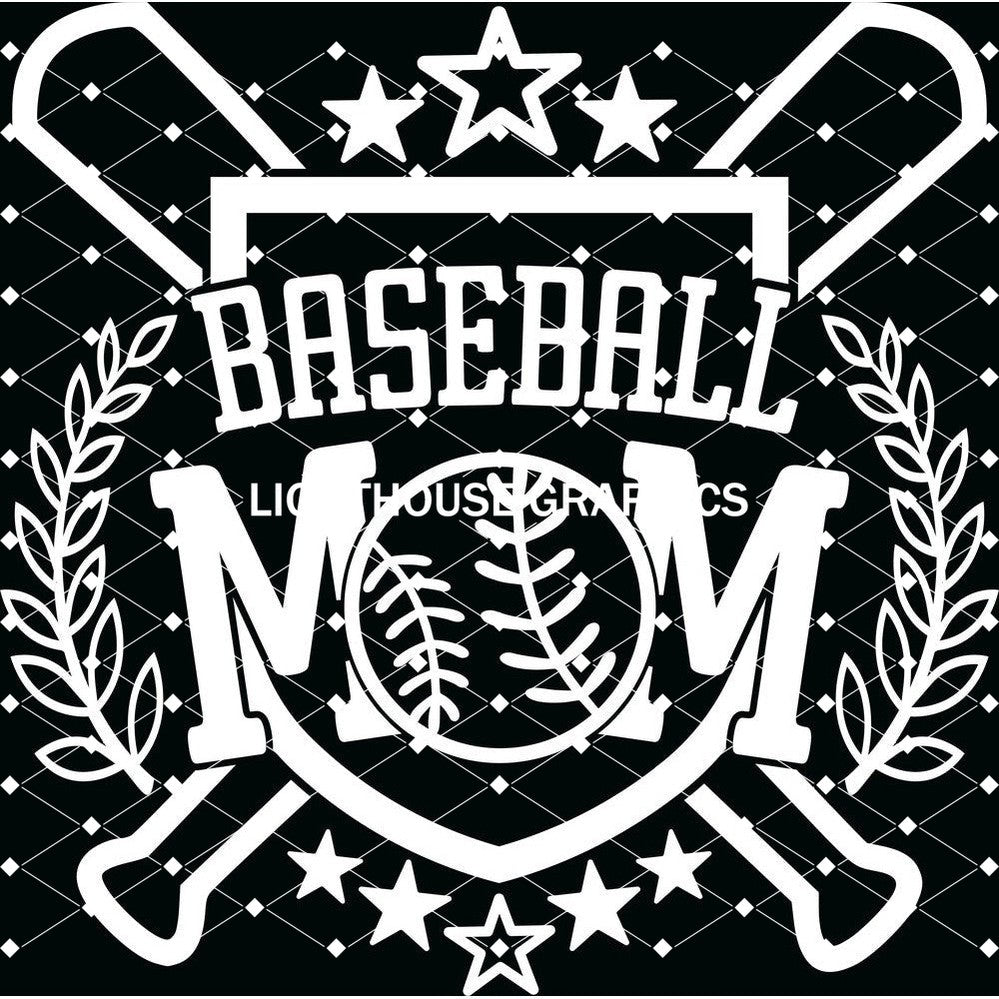 Baseball Mom - White