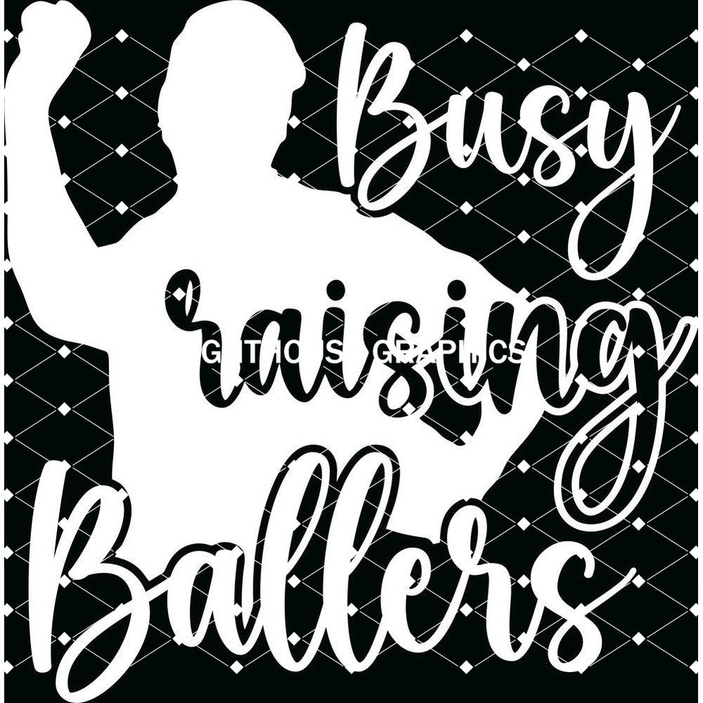 Busy Raising Ballers - White